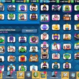 👑KT 14 👑 6535 Trophy 👑 42 LVL 👑 144 Cards 👑 51 Emotes 👑 3498 Gems 👑 3,26 kk Gold 👑 1