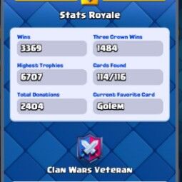 👑KT 14 👑 6535 Trophy 👑 42 LVL 👑 144 Cards 👑 51 Emotes 👑 3498 Gems 👑 3,26 kk Gold 👑 4