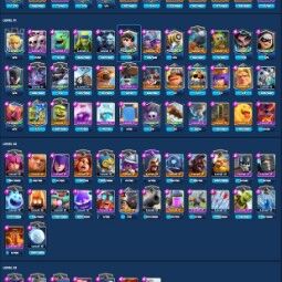 👑KT 14 👑 6535 Trophy 👑 42 LVL 👑 144 Cards 👑 51 Emotes 👑 3498 Gems 👑 3,26 kk Gold 👑 2