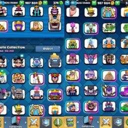 👑KT 13 👑 7183 Trophy 👑 41 LVL 👑 113 Cards 👑 48 Emotes 👑 374 Gems 👑 987 k Gold 👑 2