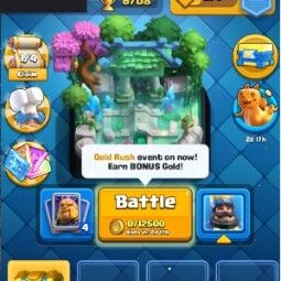 👑KT 14 👑 6707 Trophy 👑 42 LVL 👑 114 Cards 👑 49 Emotes 👑 160 Gems 👑 176 k Gold 👑 0