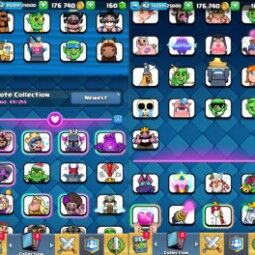 👑KT 14 👑 6707 Trophy 👑 42 LVL 👑 114 Cards 👑 49 Emotes 👑 160 Gems 👑 176 k Gold 👑 2