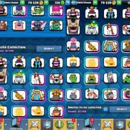👑KT 14 👑 6800 Trophy 👑 42 LVL 👑 112 Cards 👑 32 Emotes 👑 134 Gems 👑 79 k Gold 👑 2