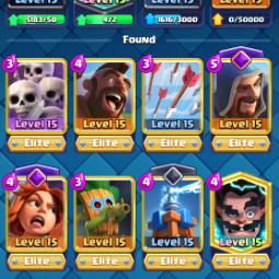 ✅8076 Trophy | (KT15) | 1027 GEMS | 33384 GOLD |✔️55 LVL | Cards 116/116 |✔️ Full Access | ⚡️ Instant Delivery | IOS/ANDROID | spc#571 2