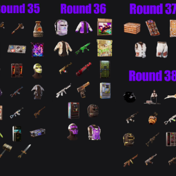 60 SKINS ❤️ 35-39 ROUNDS (MAX ITEMS) ☑️  RUST ☑️ 1