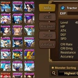Asia - Ld5 - Sylvia \ 62 nat5 \ ld4 - leah \ skins \ tower 200 \ abyss h - 40 sec \ triple sss \ rift 5 lvl \ satoru gojo x3 \ seara \ teshar \ tiana \ odin 2
