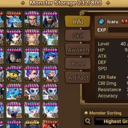Global - 2 Ld5 - Kiki and Sylvia \ 70 nat5 \ many skins \ tower 200 + 1 hell \ farm - triple sss \ abyss h - 00:48 \ 240 - 6 starts monsters 3