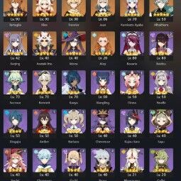[北アメリカ 正規垢] 冒険ランク 55 | クレー + タルタリヤ + アヤカ + アルハイゼン + 一斗 など! 1