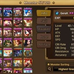 Europe - 75 LVL+6*-54+16 Nat5+159F+Rift 4 lvl+World S+Shi Hou+Chow+Coco+Karnal+Okeanos+Pungbaek+Ethna+Leo+Carlos+Jphn+Eirgar +N 2