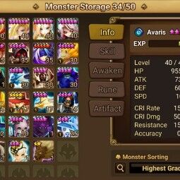 Europe - 75 LVL+6*-54+16 Nat5+159F+Rift 4 lvl+World S+Shi Hou+Chow+Coco+Karnal+Okeanos+Pungbaek+Ethna+Leo+Carlos+Jphn+Eirgar +N 4