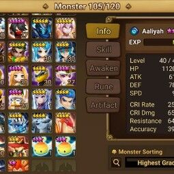 Europe - 6*-25+19 Nat5+200F+Ice / Dark SSS+Rift 5 lvl+Abyss H / N+World SS+Aaliyah+Rica+Shi Hou+Karnal+Charlotte+Veromos+Bastet+Eladriel+Eirgar+Dominic +N 0