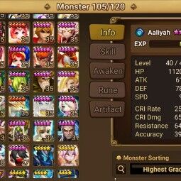 Europe - 6*-25+19 Nat5+200F+Ice / Dark SSS+Rift 5 lvl+Abyss H / N+World SS+Aaliyah+Rica+Shi Hou+Karnal+Charlotte+Veromos+Bastet+Eladriel+Eirgar+Dominic +N 2