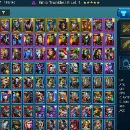 Emic Trunkheart + Bad - el - Kazar + Ninja + Alice + Sun Wukong + Oboro + Thylessia + Uugo + Hope + 24636 energy 2