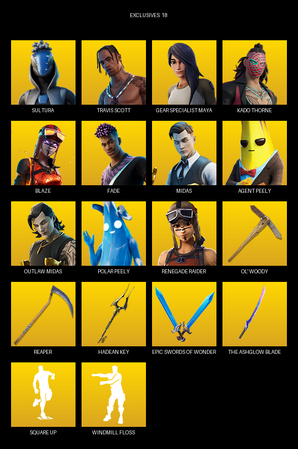 Fortnite Account ( PC ) (Travis Scott, Gear Specialist Maya, Renegade Raider, Sultura, Kado Thorne, Blaze, Fade, Midas, Groot, Ziggy, Dr. VinderBot, TNTina, Lady of Cranes, Superman, Neko Hatsune Miku, Power Punk, Captain Jones, Meowscles, Blitz Knight) (127 Skins)