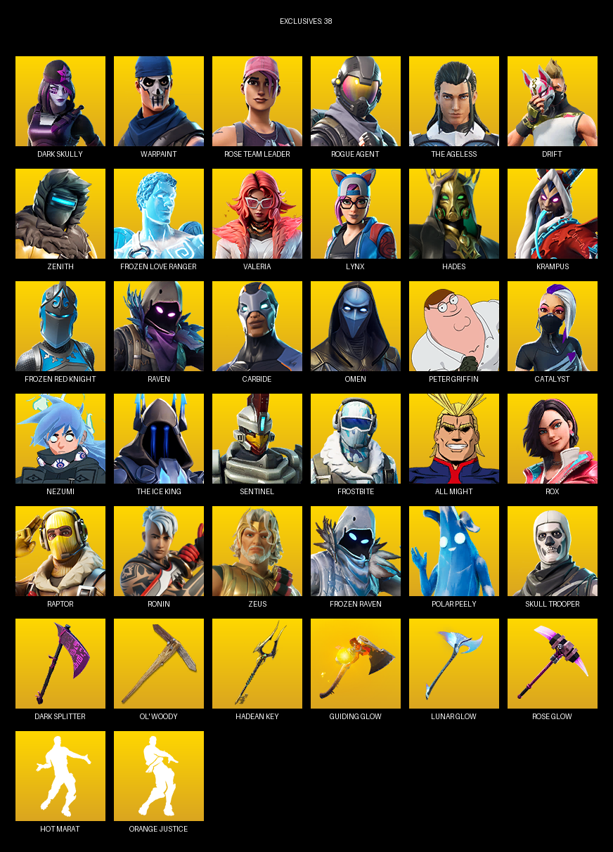 Fortnite Account ( PC ) (Skull Trooper) (144 Skins)
