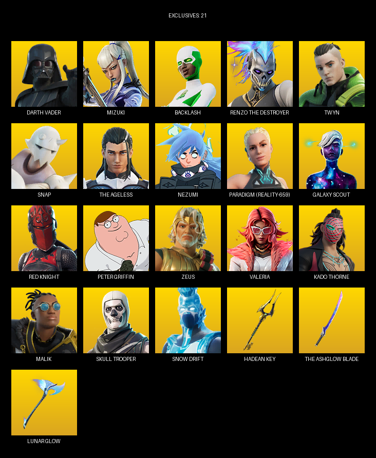 Fortnite Account ( PC ) (Backlash) (105 Skins) Fortnite Account ( PC ) (Backlash) (105 Skins)