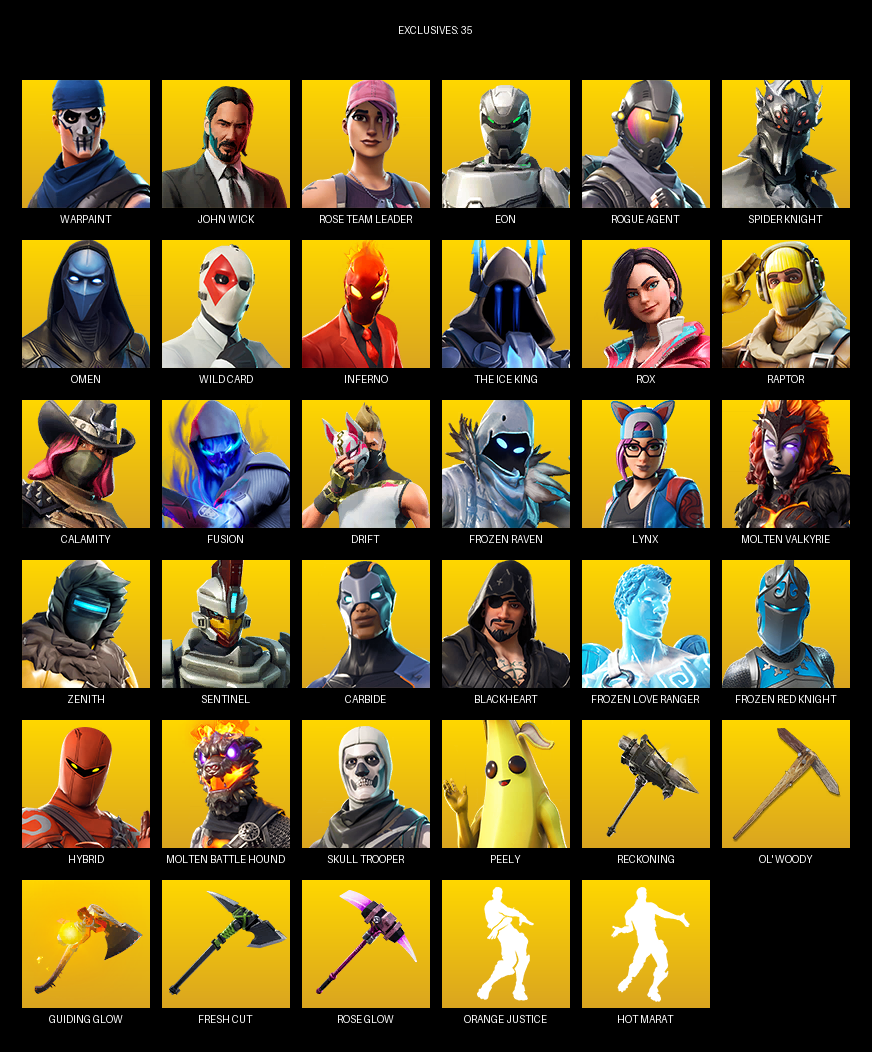 Fortnite Account ( PC ) (Peely) (82 Skins)
