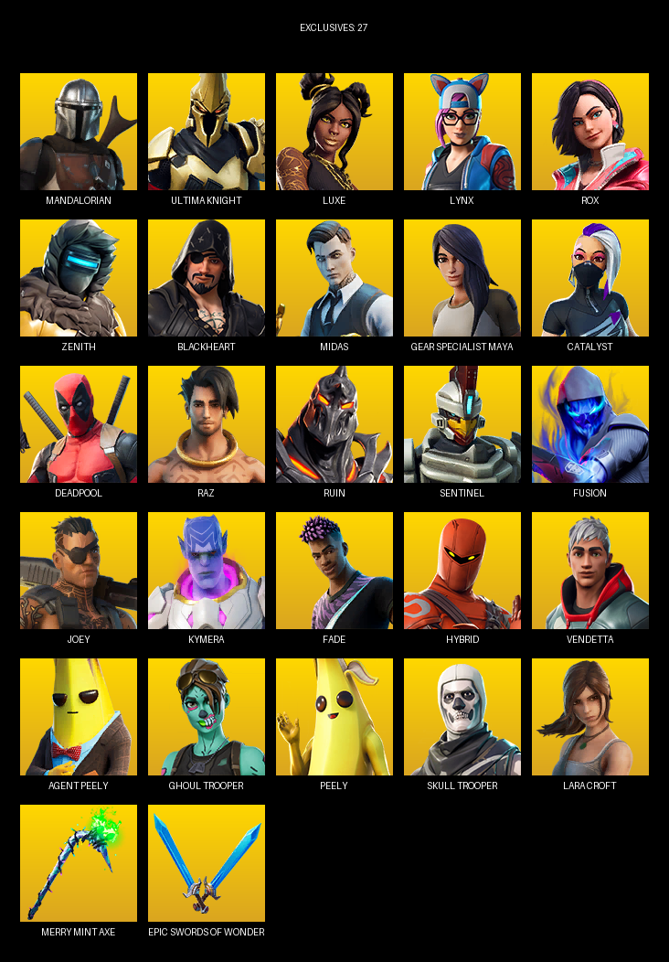 Fortnite Account ( PC ) (Merry Mint Axe) (90 Skins)