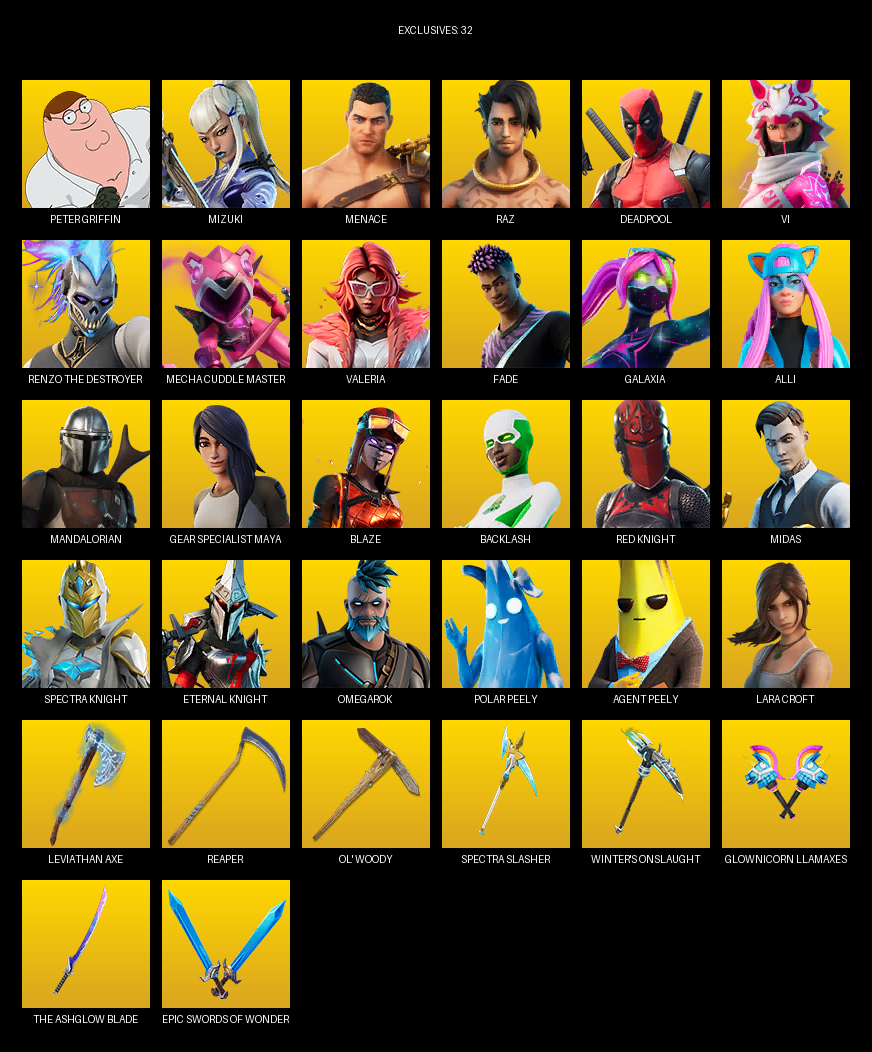 Fortnite Account ( PLAYSTATION / PC ) (Leviathan Axe) (184 Skins)