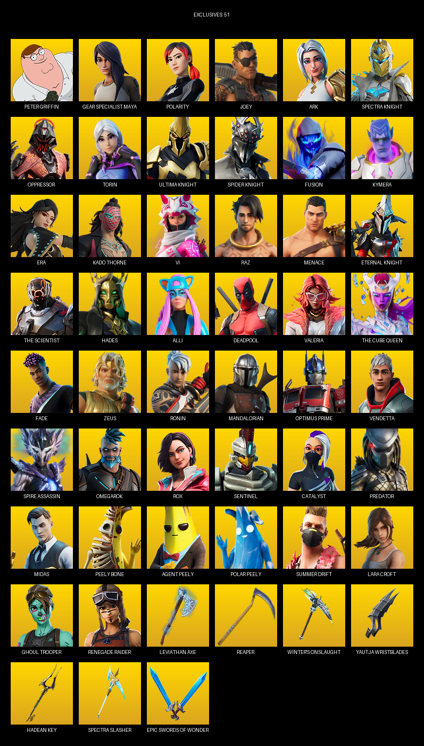 Fortnite Account ( PC ) (Leviathan Axe) (215 Skins)