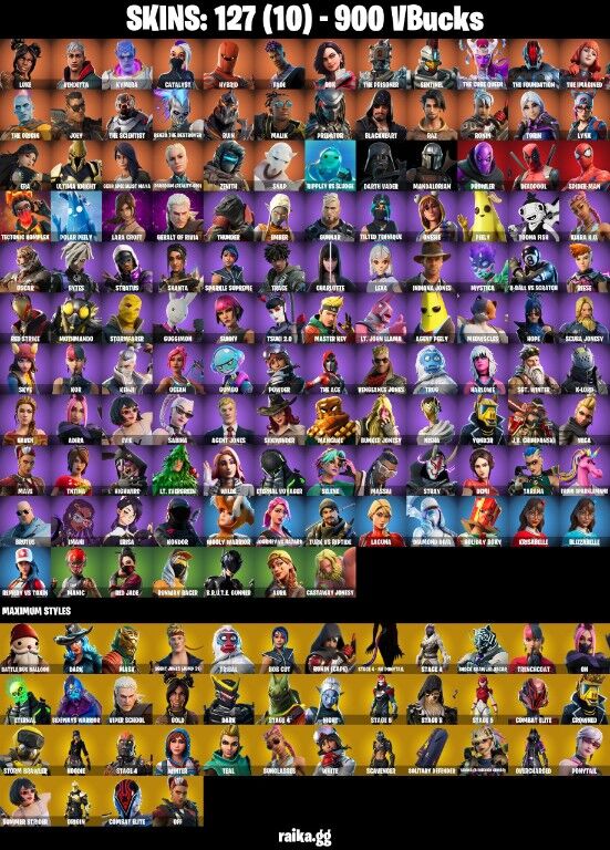 Fortnite Account ( PLAYSTATION / XBOX / PC / NINTENDO / MOBILE ) (The Cube Queen) (127 Skins)