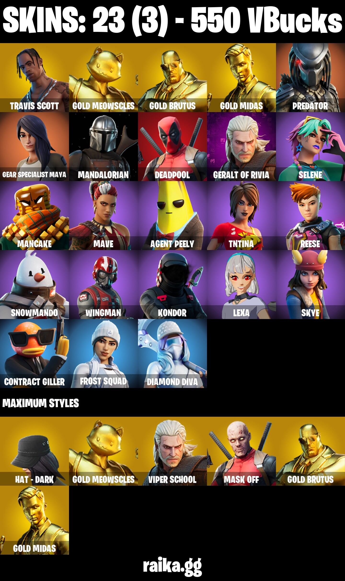 Fortnite Account ( PLAYSTATION / XBOX / PC / NINTENDO / MOBILE ) (Travis Scott) (23 Skins) Fortnite Account ( PLAYSTATION / XBOX / PC / NINTENDO / MOBILE ) (Travis Scott) (23 Skins)