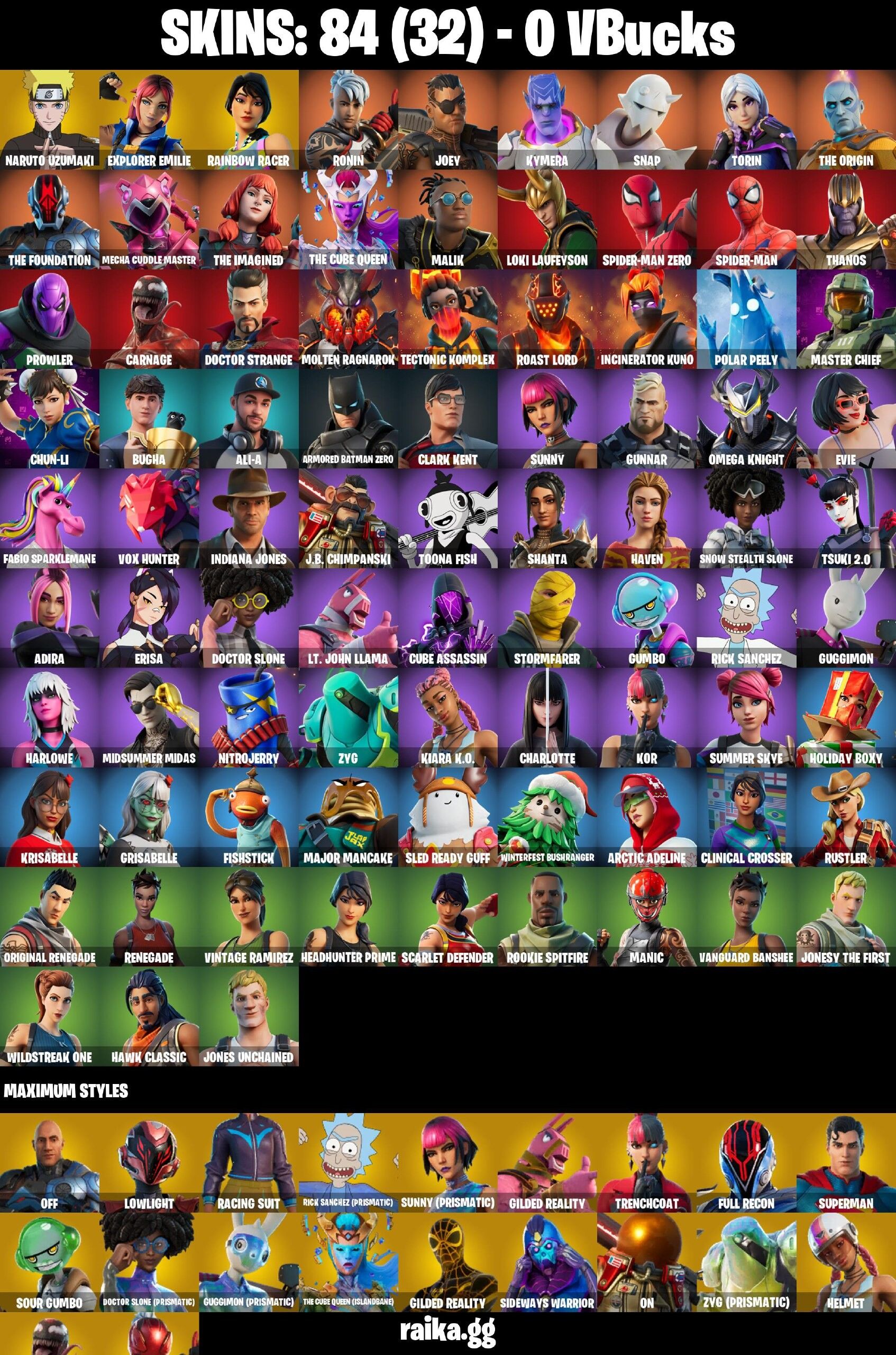 Fortnite Account ( PLAYSTATION / XBOX / PC / NINTENDO / MOBILE ) (Naruto Uzumaki) (84 Skins) Fortnite Account ( PLAYSTATION / XBOX / PC / NINTENDO / MOBILE ) (Naruto Uzumaki) (84 Skins)