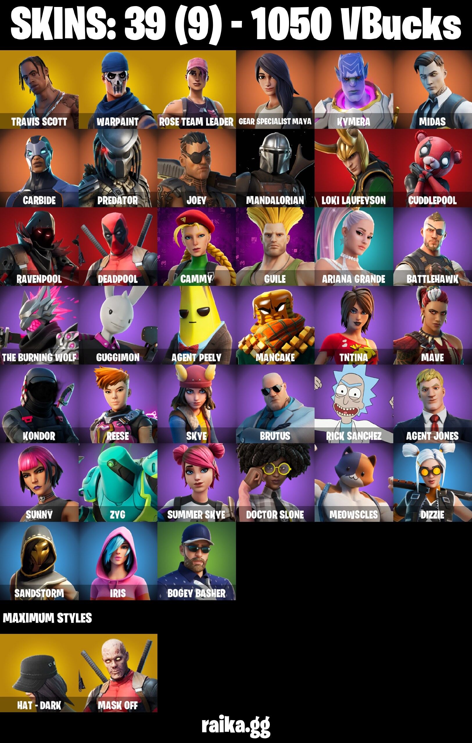 Fortnite Account ( PLAYSTATION / XBOX / PC / NINTENDO / MOBILE ) (Travis Scott, OG STW) (39 Skins) Fortnite Account ( PLAYSTATION / XBOX / PC / NINTENDO / MOBILE ) (Travis Scott, OG STW) (39 Skins)