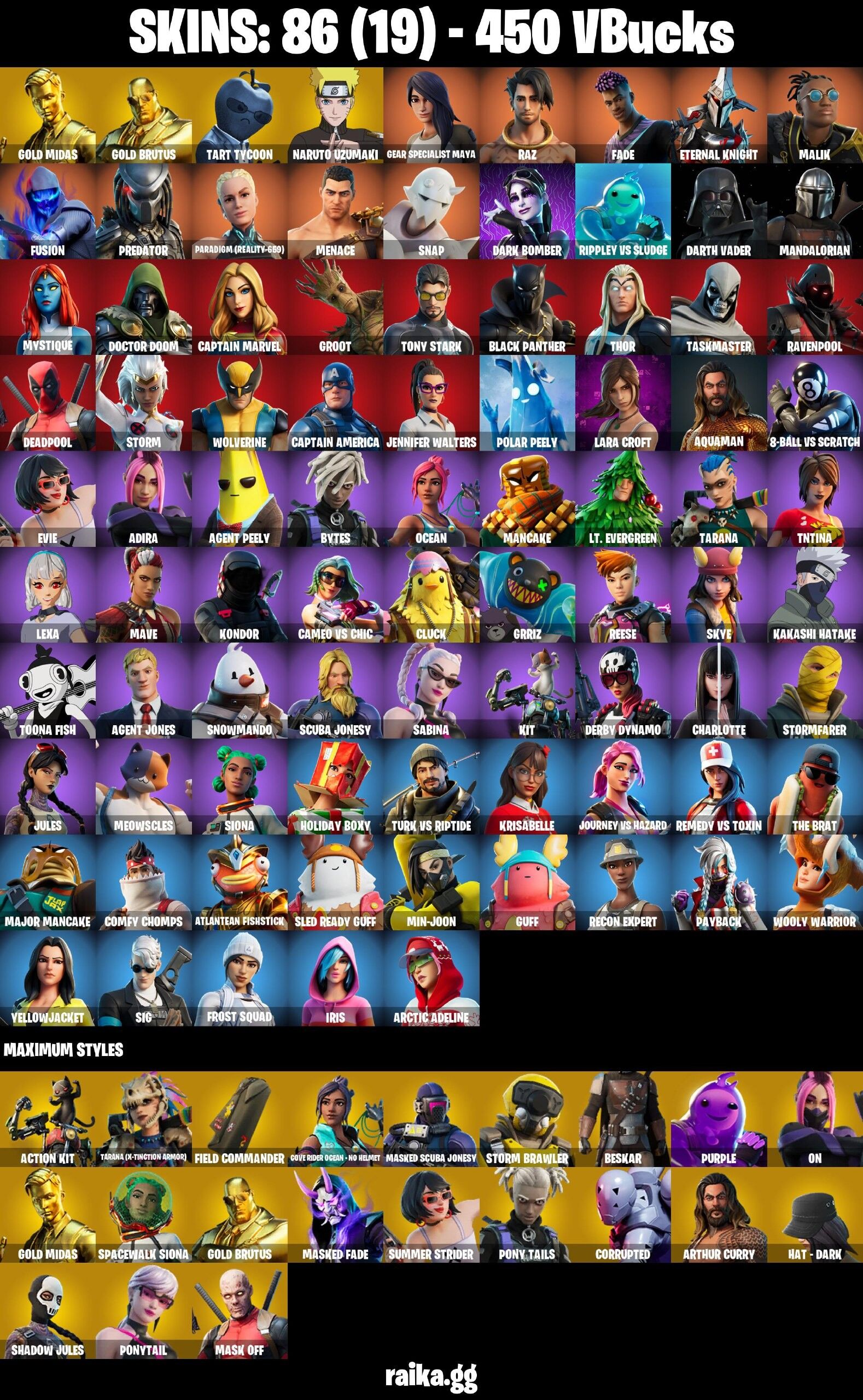 Fortnite Account ( PLAYSTATION / XBOX / PC / NINTENDO / MOBILE ) (Naruto Uzumaki) (86 Skins) Fortnite Account ( PLAYSTATION / XBOX / PC / NINTENDO / MOBILE ) (Naruto Uzumaki) (86 Skins)