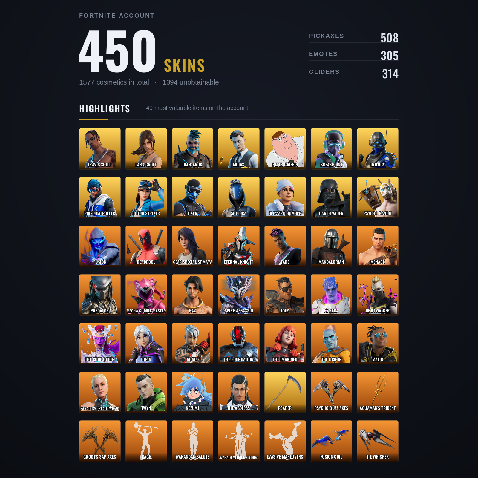 [PC/XBOX] | 450 skins | Travis Scott - BrownMagician
