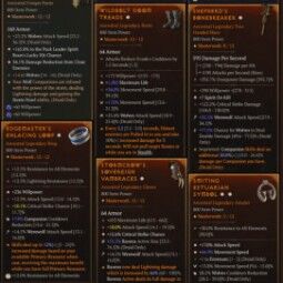 【S7】ブラッドウェーブネクロ107 + 60 スキン + エターナル LV60 相棒ドルイド 231+ パラゴン 12/12 マスターワーク 15+ ミシック 3x LV50 ! 4