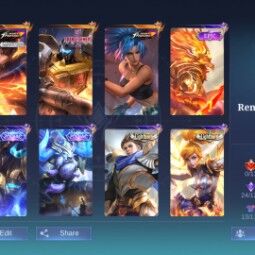 Android iOS➤241 Skins➤100% Max All Emble➤All Hero Available➤Level 91➤Kof Valir➤Transformer Roger➤Kof Karina➤100%  Full Access➤8k Matches➤Best Win 
Rates➤ 0