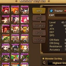 Asia - 100LVL+168*6 monsters+55 Nat5+Farm Triple S+Rift 5 lvl+Tiana+Seara+Hathor+Manon+Miles+Liam+Verad+Chow+Zaiross+Rica 3