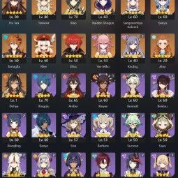 [NA HANDLEVELED] AR52 | Hu Tao C1 + Xiao + Raiden + Kokomi + Yae Miko +Many Other+Full Access 1