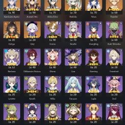 [EU HANDLEVELED] AR 55 | Itto Sign + Ayato + Arlecchino Primordial Jade + Yelan + Nahida and more! 1