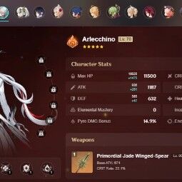 [EU HANDLEVELED] AR 55 | Itto Sign + Ayato + Arlecchino Primordial Jade + Yelan + Nahida and more! 2