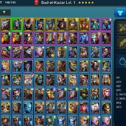 Bad-el-Kazar + Brakus the Shifter + Ninja + Alice + Sun Wukong + Duedan + 19828 energy + 1035 gems 2