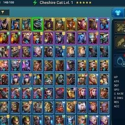 Cheshire Cat + Zavia + Mortu-Macaab + Ninja + Alice + Sun Wukong + Titan + Chani + Dark Elhain + 23065 energy + Multi - Battle 3