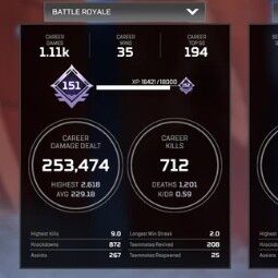 25 LEGENDARY Items+20 LEGENDS (19+16800 LT)+151 LVL+1110 Matches+Skins/Badges (Check Screenshots) - EA / ORIGIN (Steam Linkable) 3