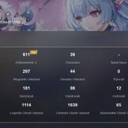 [NA HANDLEVELED] AR 55 | Itto + Zhongli + Ayaka + Wanderer + Xiao + Xianyun and more! 0