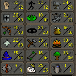 Skiller | PET | Beaver | 58QP | 60 Prayer | 55 Magic | 50 Ranged | 32 Agility | 604 Total Level 1