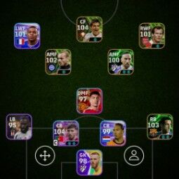Rubin Dias 104 💥David Villa 104 💥 Belletti 103 💥 Wesley Sneijder 102 💥 Ribéry 100 💥 Mbappe  101 💥 Only Konami linked ✅ Long Ball Counter Manager✅ 0