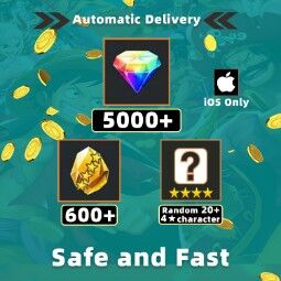 ⚡iOS Only⚡[5000+ Gems][600+ GF][20+ 4★character][Account Player Rank1][Automatic Delivery] 0
