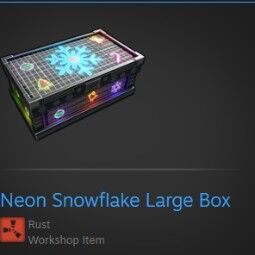 Neon Snowflake Large Box 0