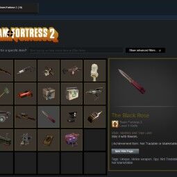 Team Fortress 2 | 15.3 hrs played |  Rarest The Black  Rose  |  Steam reg 2011 0
