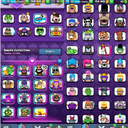 26)🔥Leveled🔥Acc Lvl 59✨KT 15✨9000 Trophies💫18 Lvl 15 Cards😍53 Lvl 14 Cards😍8 Evolutions😍73 Emotes😍9 Tower Skins😍pictures👇Full Access💯 3