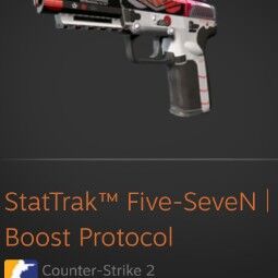 StatTrak™ Five-SeveN | Boost Protocol ( Minimal wear) 0