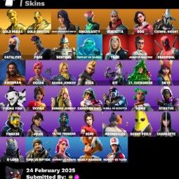 40 skins 🟡 Gold midas 🟡 Gold brutus [PC/PSN/XBOX/NINTENDO] 0