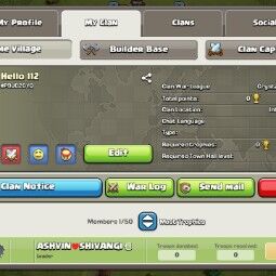 LEVEL 20 NAME: HELLO 112 🔥 CWL LEAGUE: CRYSTAL 3 🥶 CAPITAL LEVEL: 9 🤝 OP WAR LOG || INSTANT DELIVERY 🚚 0