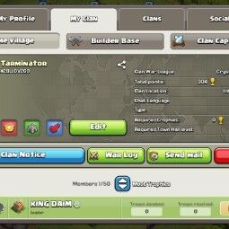 Level 21 🔥 Name: Tarminator ❤️ CLAN CAPITAL 10  🤩 CRYSTAL LEAGUE 1 | INSTANT DELIVERY 🚚 0